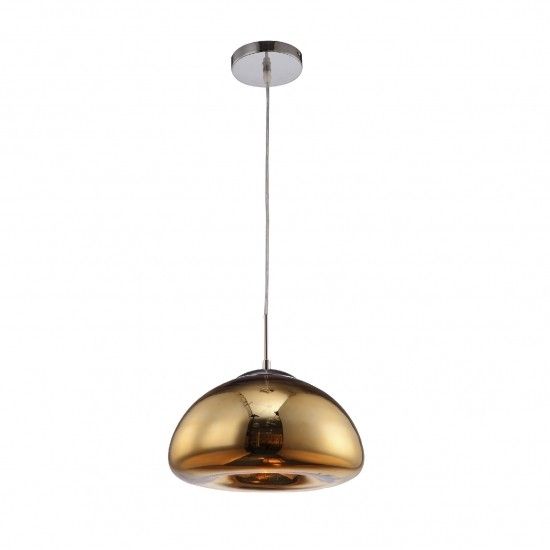 Nube Pendant E27 cristal acabado oro 1 Luz Q14205-GD