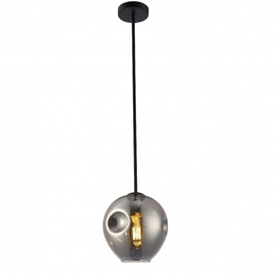 Sakura Pendant E12 individual acabado negro mate 1luz Q16061-BK