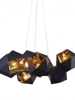 productos_normal_b73f5289e Cube Pendant acabado negro mate e interior oro 8 Luces E12 Q63505-BL