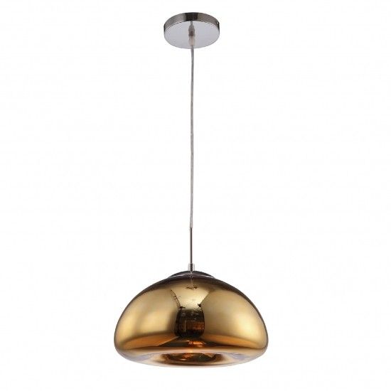 Nube Pendant E27 cristal acabado oro 1 Luz Q14228-GD