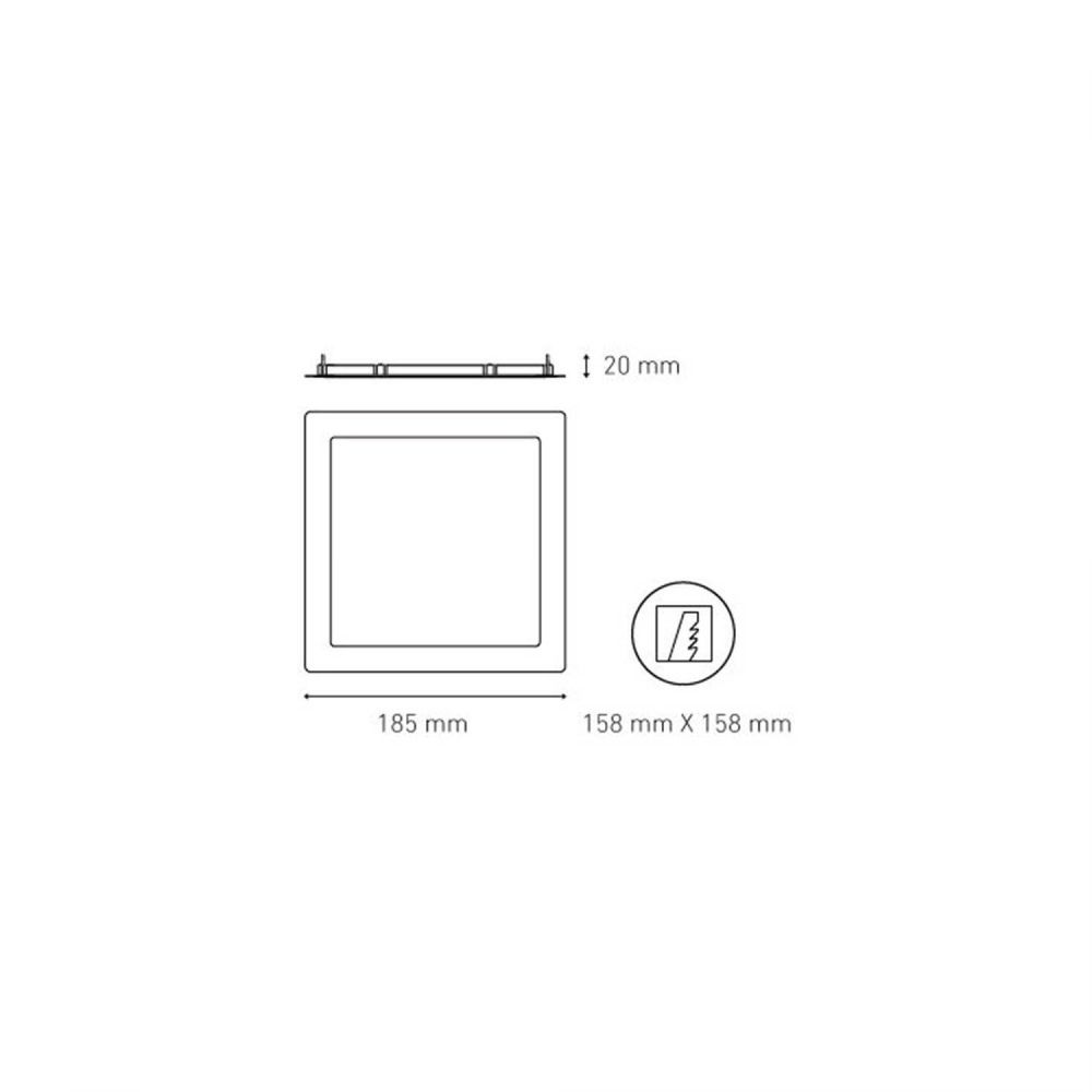 Empotrar a techo Magg SQ 13W FLAT - Image 2