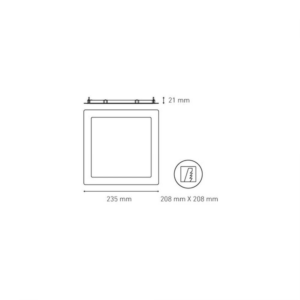 Empotrar a techo Magg SQ 18W FLAT - Image 2