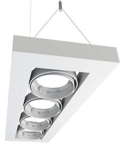Luminaria Suspendida ALPHA IV LED AR111 MAGG