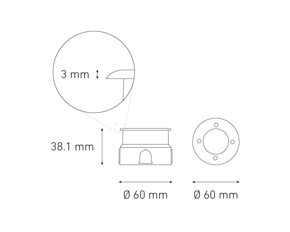 Lampara EP60 ROUND SOFT 1.2W 100-240V - Image 2