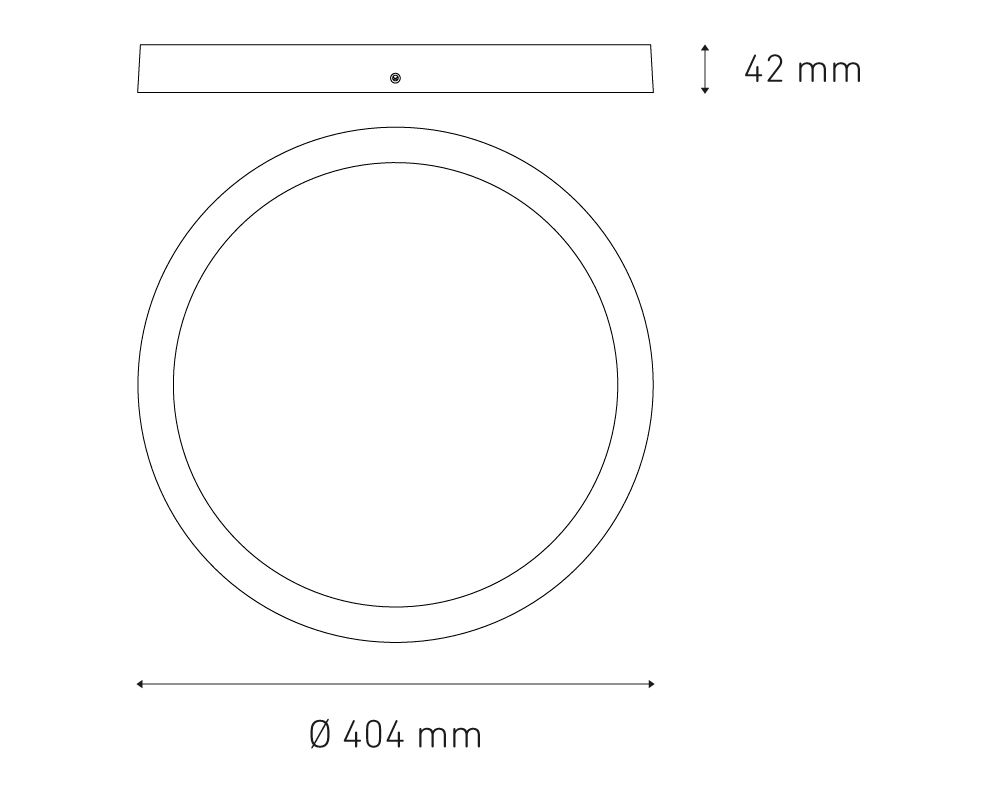 Sobreponer Downlight LUNA 35W FLAT S LED Magg - Image 2