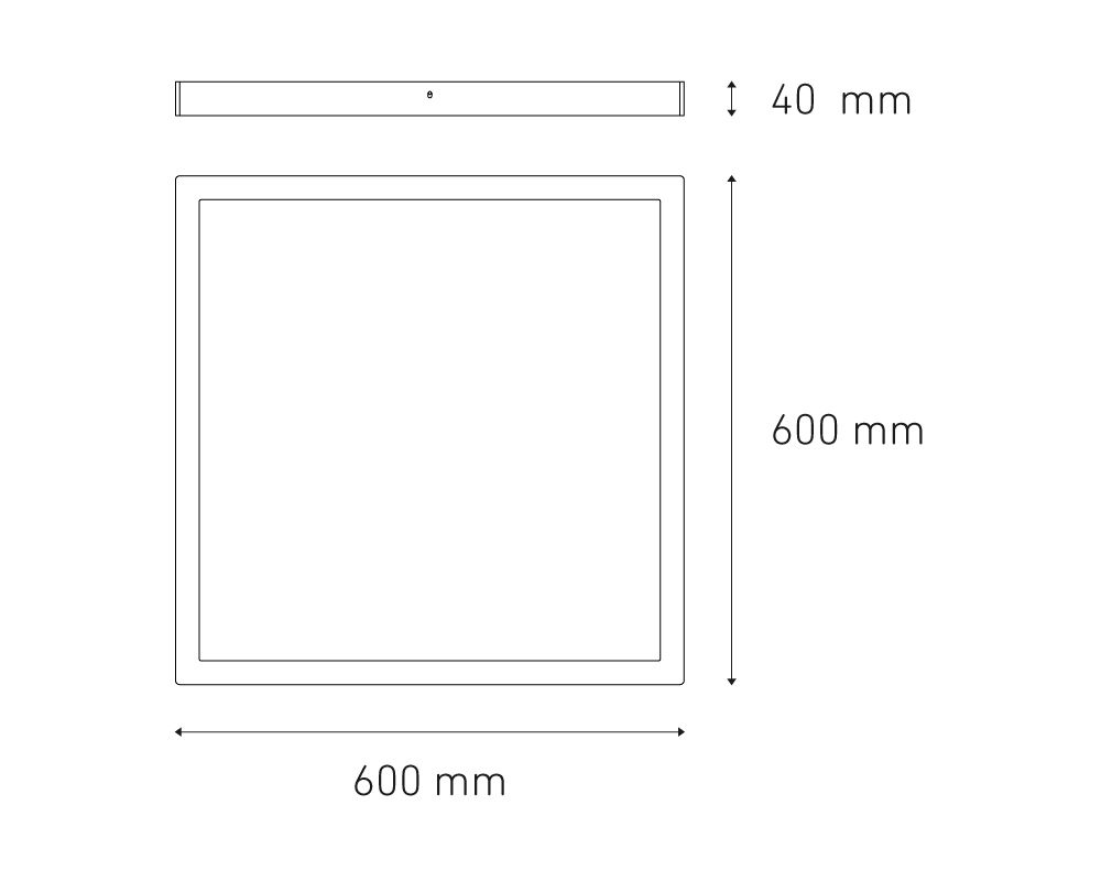 Sobreponer Downlight SQ 45W FLAT S LED Magg - Image 2