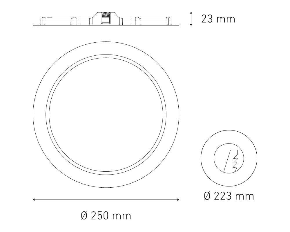 Empotrar a techo Magg LUNA 18W FLAT - Image 2