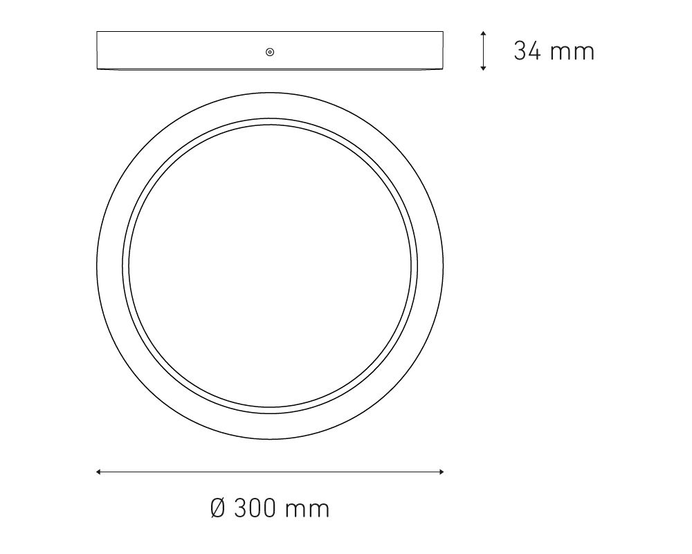 Sobreponer Downlight LUNA 25W FLAT S LED Magg - Image 2