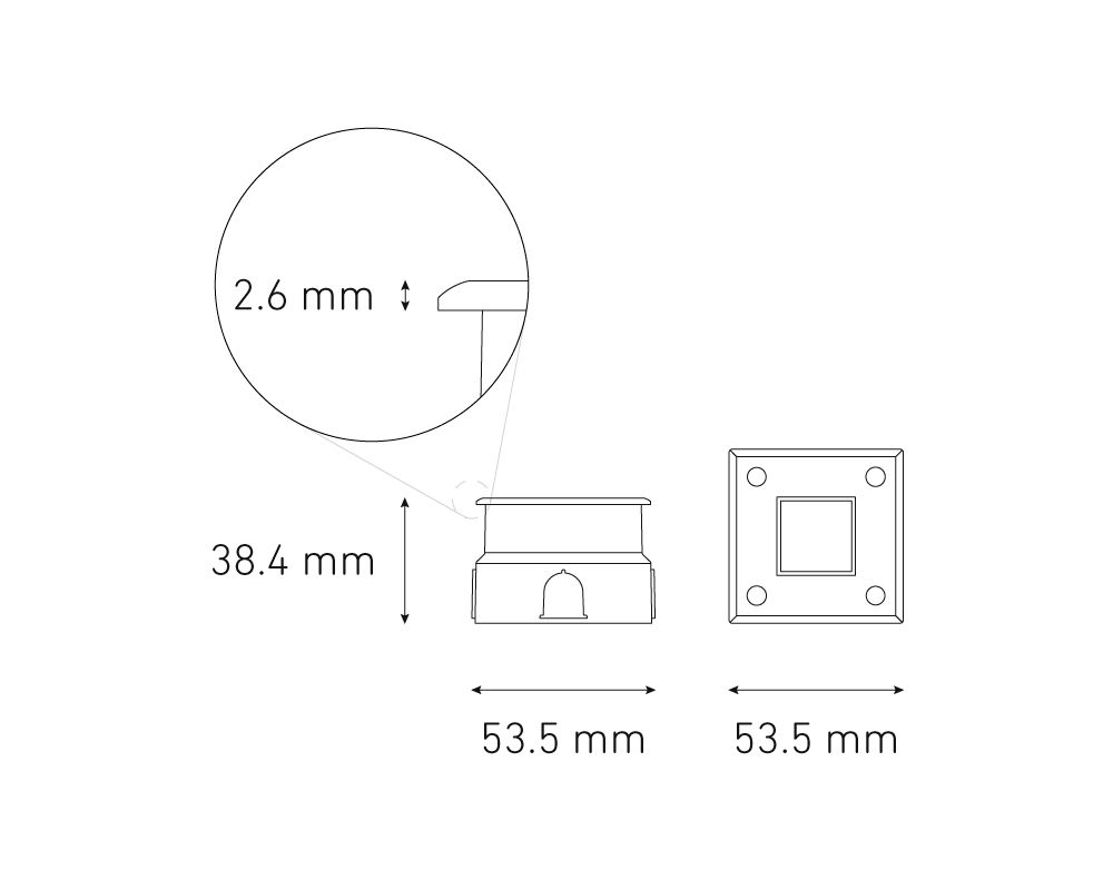 Lampara EP60 SQUARE SOFT 1.2W 100-240V - Image 2