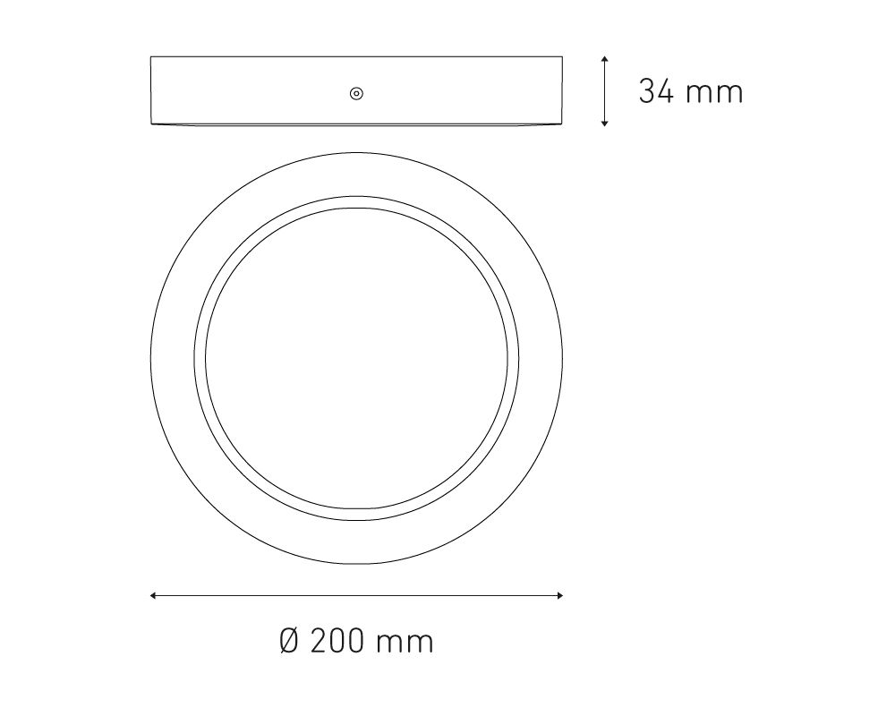 Sobreponer Downlight LUNA 13W FLAT S LED Magg - Image 2