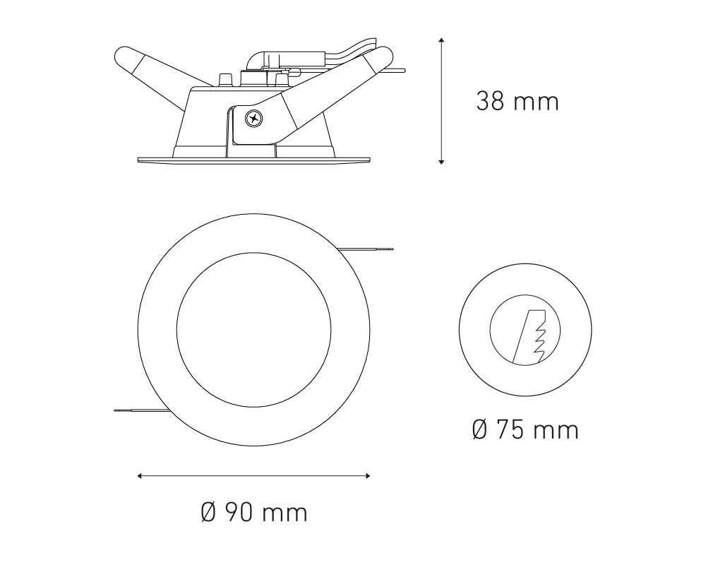 Empotrar a techo Magg LUNA 3W SSD - Image 2