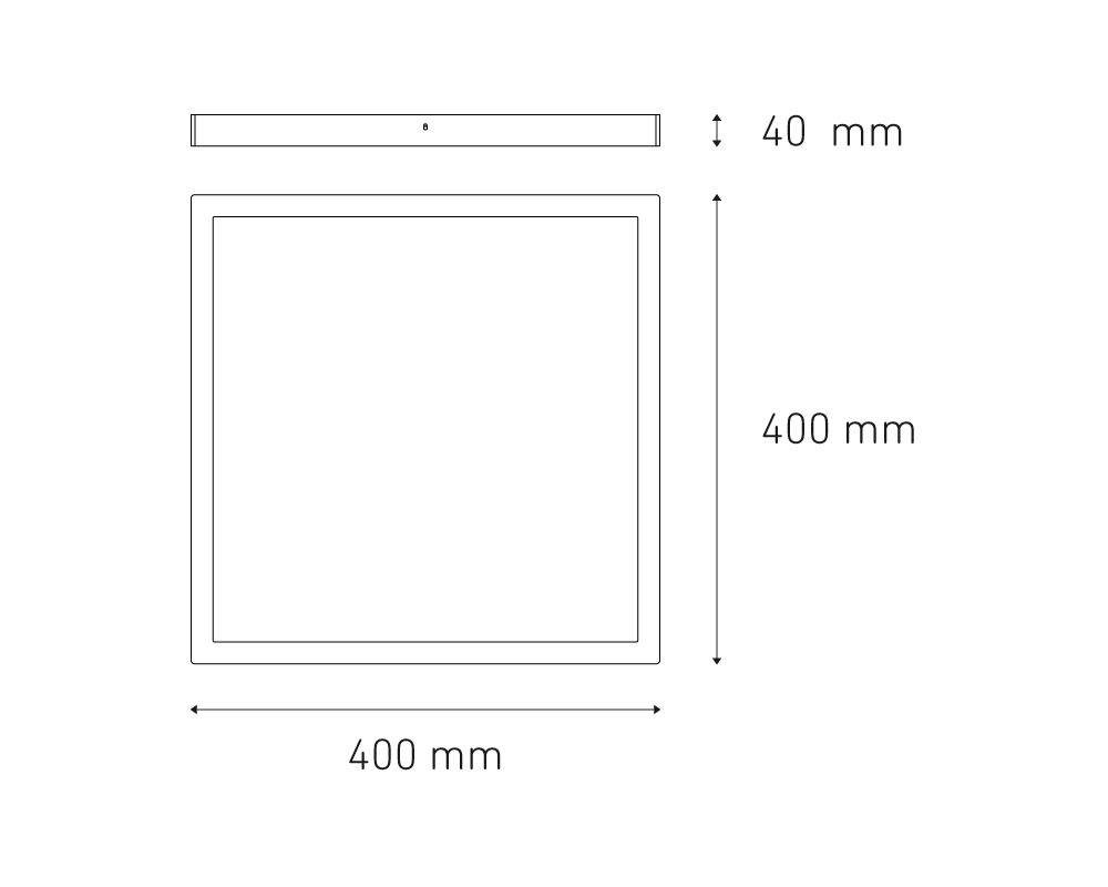 Sobreponer Downlight SQ 30W FLAT S LED Magg - Image 2