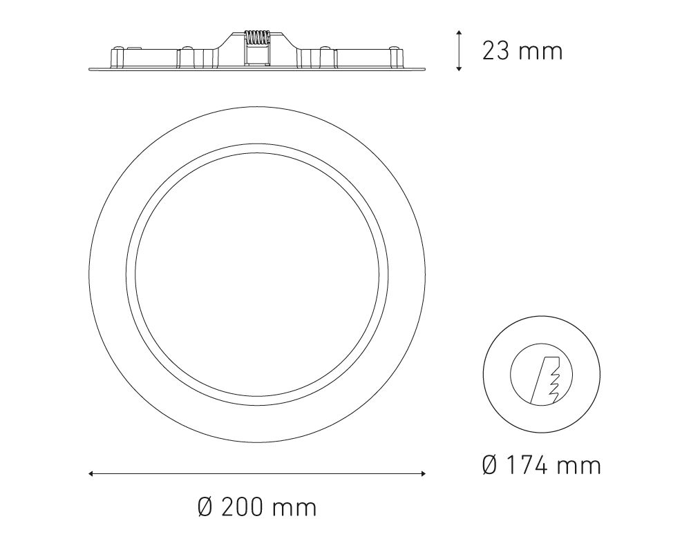 Empotrar a techo Magg LUNA 13W FLAT - Image 2