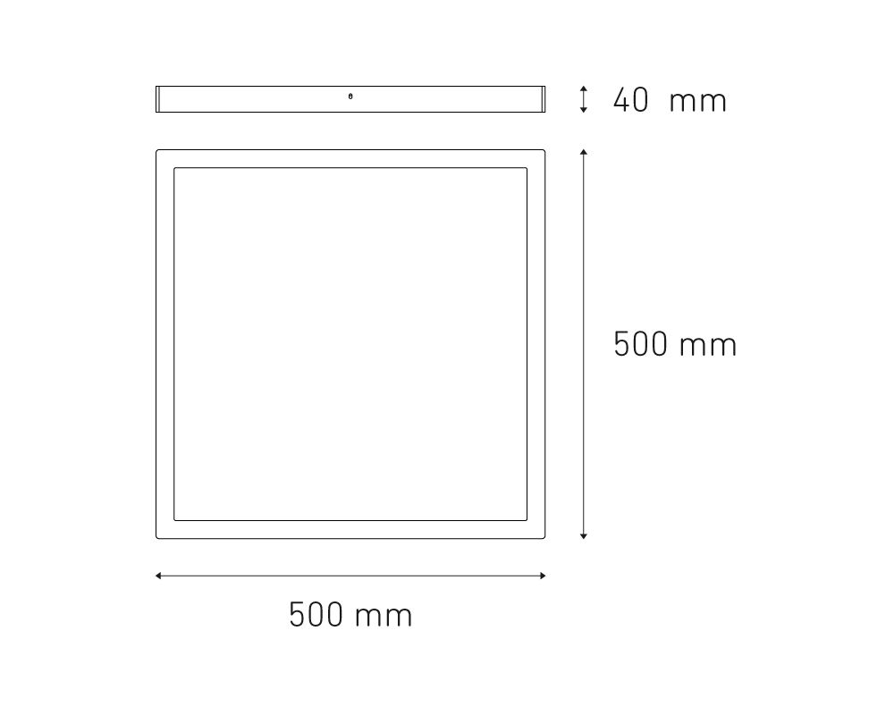 Sobreponer Downlight SQ 37W FLAT S LED Magg - Image 2