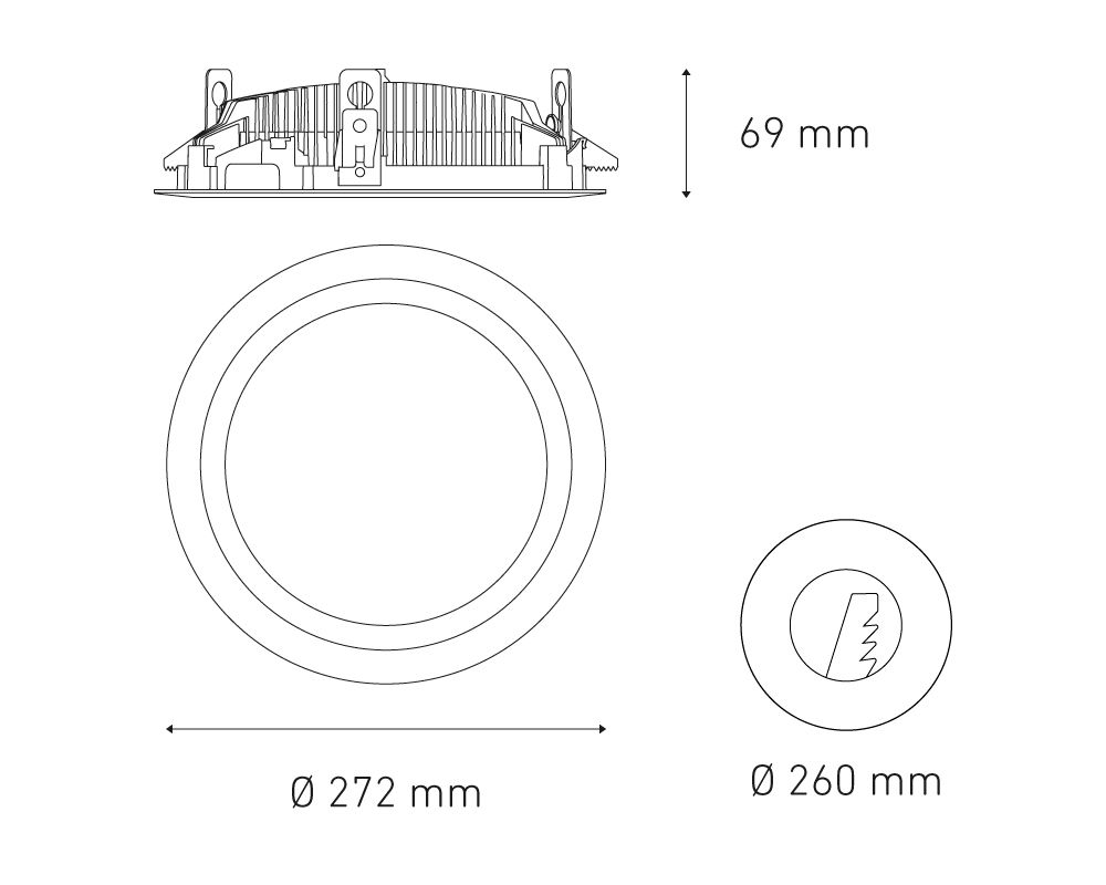 Empotrar a techo Magg M 7000 LED DOMO - Image 2