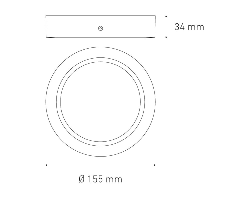 Sobreponer Downlight LUNA 9W FLAT S LED Magg - Image 2