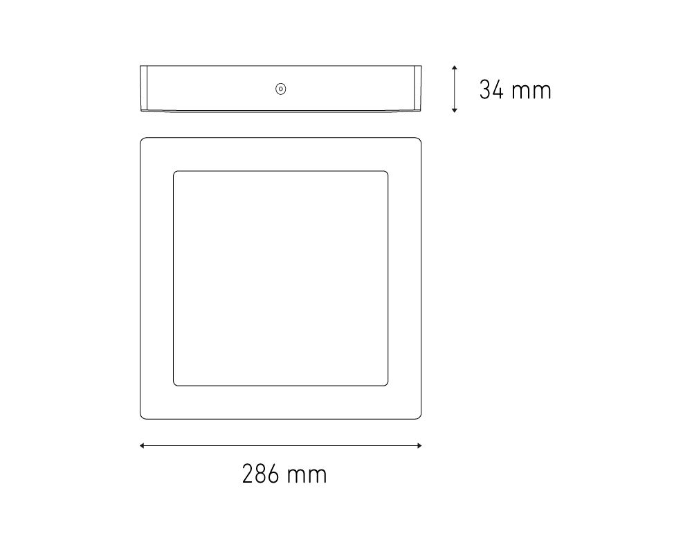Sobreponer Downlight SQ 25W FLAT S LED Magg - Image 2