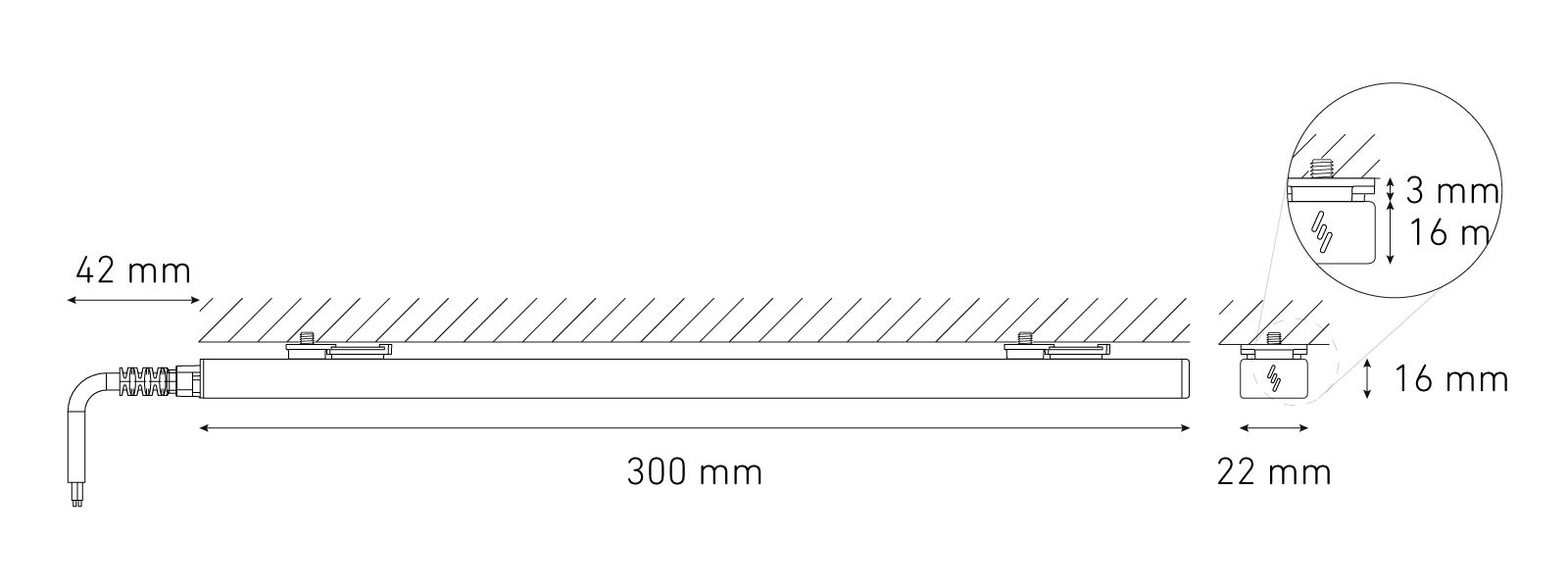 Sobreponer a Techo BL Flat 300 LED Serie II 2W Magg - Imagen 2