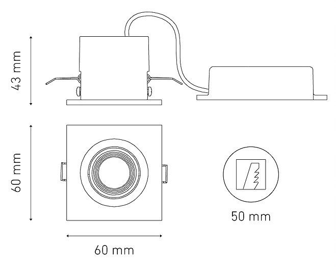 Empotrar a Techo FLASH D I LED 40ª Magg - Image 2