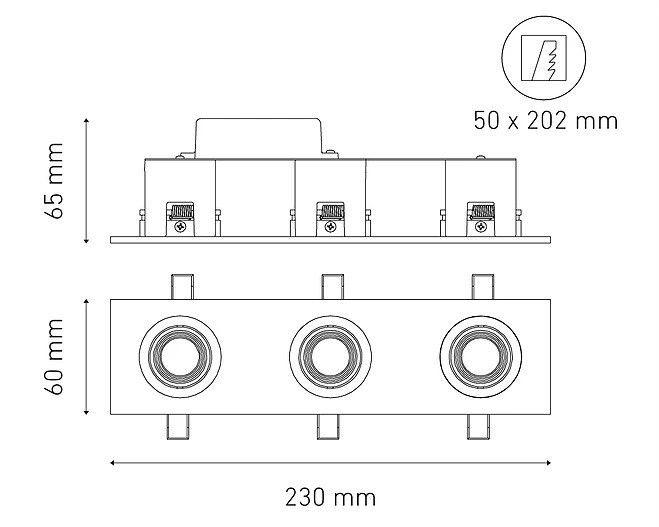 Empotrar a Techo FLASH D III LED 40º Magg Negro - Image 2