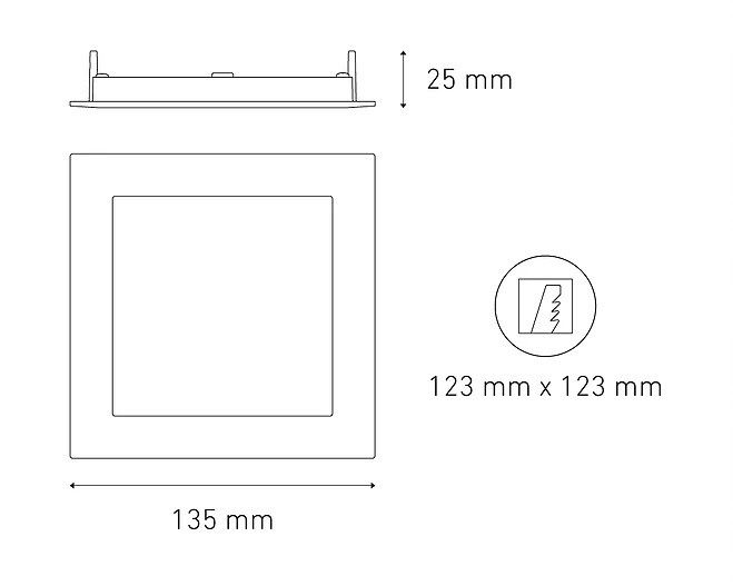 Empotrar a techo Magg SQ 9W FLAT - Image 2