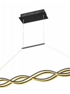 Colgante Negro Doble Infinito Led 64W 3 cambios de color 860060/4/DC/BK
