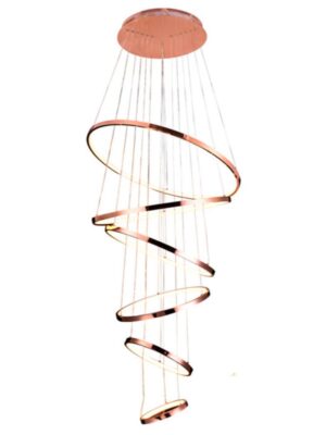 Colgante Dorado Rosa Led 150W 3 cambios de Luz 860076D/6/DC/RG