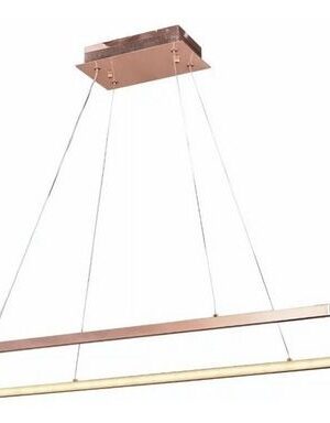 Colgante Elipse Dorado Rosa Led 48W 3 cambios de color 860099/1/3C/RG