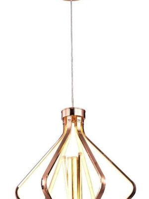 Colgante Diamod Dorado Rosa Led 114W 860123/6/3C/RG