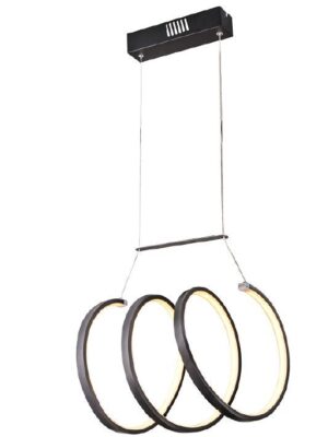 8601743CBK Colgante Spiral Negro Led 45W 860174/3C/BK