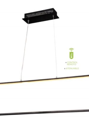 Captura Colgante Rettangolo NEGRO Led 42W 3 cambios de Luz