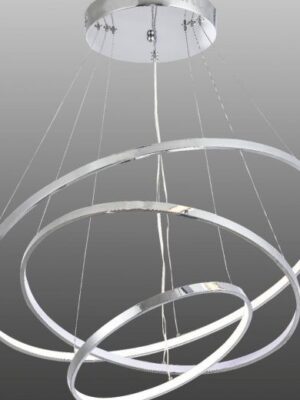 aros led Colgante Orbit 3 aros dorado 3 tonos Led 92w