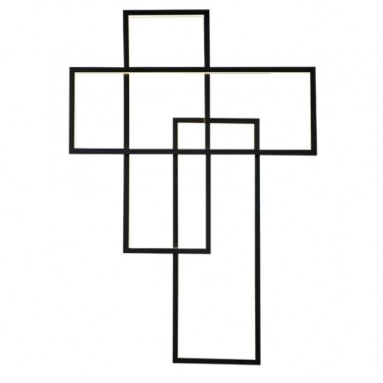 LAMPARA PARED SKETCH Q21101-BK NEGRO LED 80W