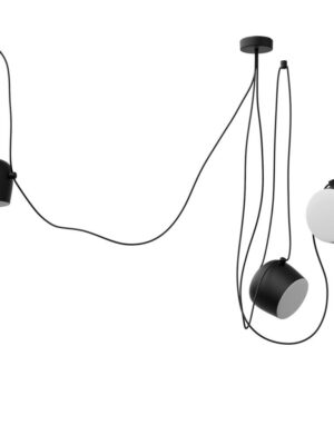 Q27140-BK COLGANTE MARCO Q27140-BK NEGRO 3 LUCES