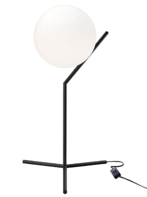 LAMPARA DE MESA SONNE Q31621-BK NEGRO CRISTAL OPALINO