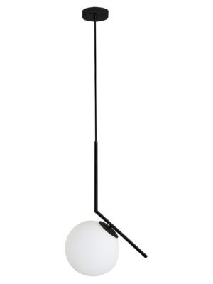 COLGANTE SONNE Q31626-BK NEGRO CRISTAL 20CM OPALINO
