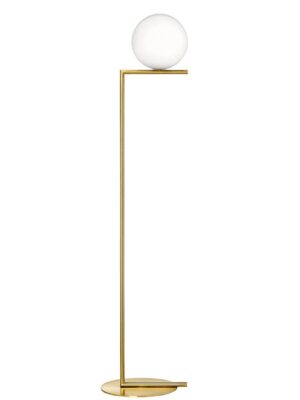 LAMPARA DE PIE SONNE Q31630-GD/WH ORO CRISTAL OPALINO