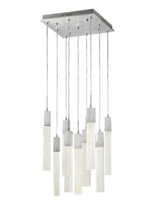 COLGANTE SOHO Q33029-CH 9 LUCES CROMO LINGOTES CRISTAL