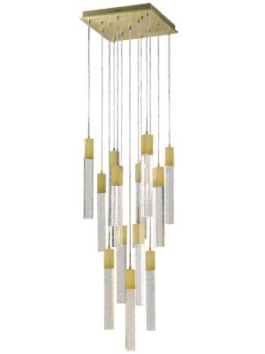 COLGANTE SOHO Q33213-BG 13 LUCES ORO CEPILLADO