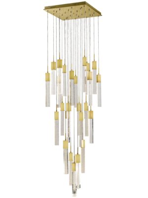 COLGANTE SOHO Q33225-BG 25 LUCES ORO CEPILLADO