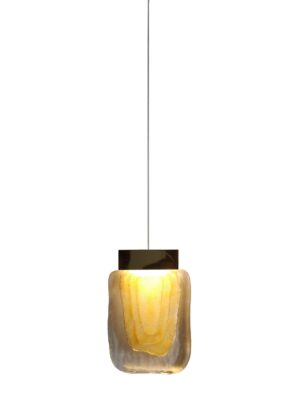 COLGANTE VIVA Q36201-BG ORO/AMBAR LED 4W