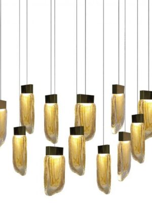 Q36212-BG COLGANTE VIVA Q36212-BG ORO/AMBAR LED 48W