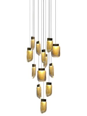 Q36213-BG COLGANTE VIVA Q36213-BG ORO/AMBAR LED 52W