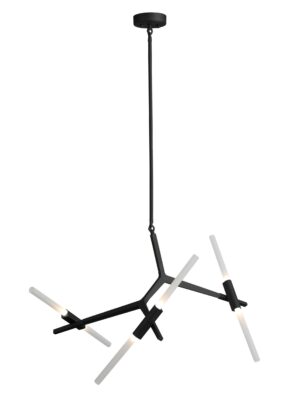 Q39745-BK COLGANTE MILAN Q39745-BK NEGRO 6 LUCES
