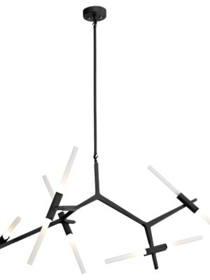 COLGANTE MILAN Q39746-BK NEGRO 10 LUCES