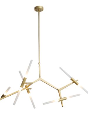 COLGANTE MILAN Q39746-GD ORO 10 LUCES