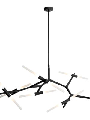 COLGANTE MILAN Q39747-BK NEGRO 14 LUCES