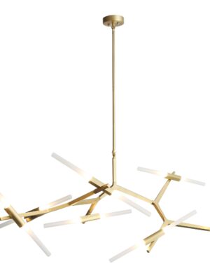 COLGANTE MILAN Q39747-GD ORO 14 LUCES