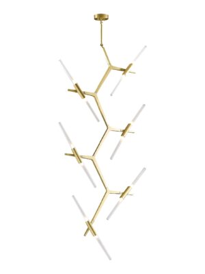 COLGANTE MILAN Q39748-GD ORO 12 LUCES