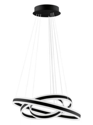LAMPARA 3 AROS EGLO TONARELLA 203651A LED 183W NEGRO
